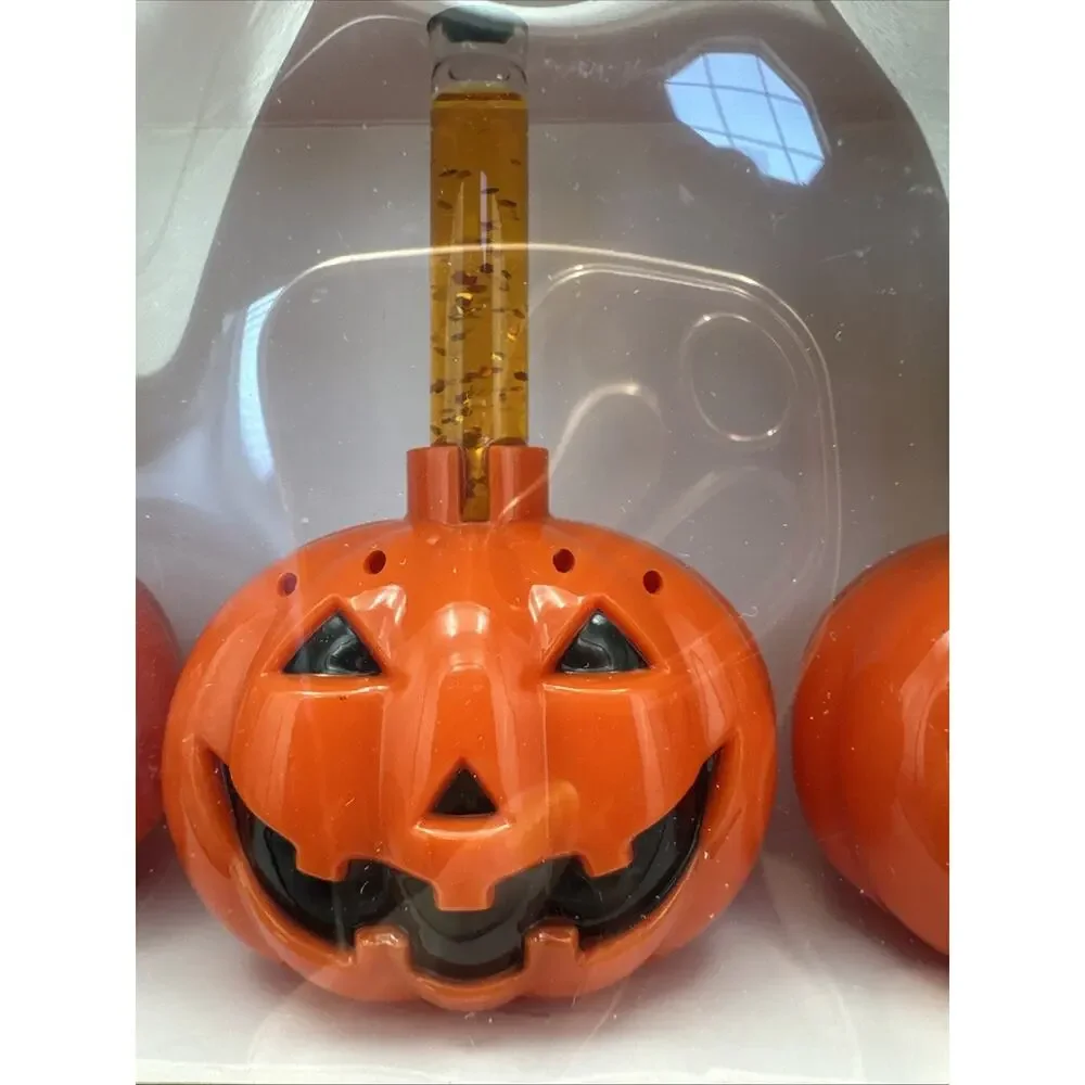 New Vintage Jack O Lantern Glitter Light Set Kurt Adler